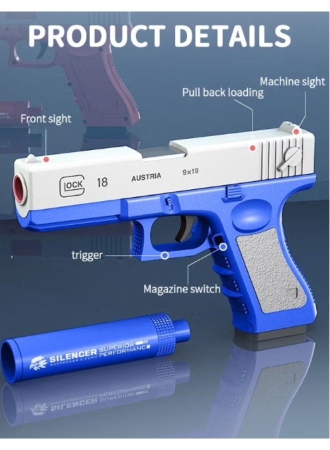 الواحة-TH مسدسات ألعاب برصاص إسفنجي، مسدس غلوك برصاص إسفنجي متواصل، مسدس ألعاب رغوي، ألعاب إطلاق نار، مسدسات ألعاب للأطفال برصاص إسفنجي مع رصاصة إسفنجية من مادة إيفا - Image 3
